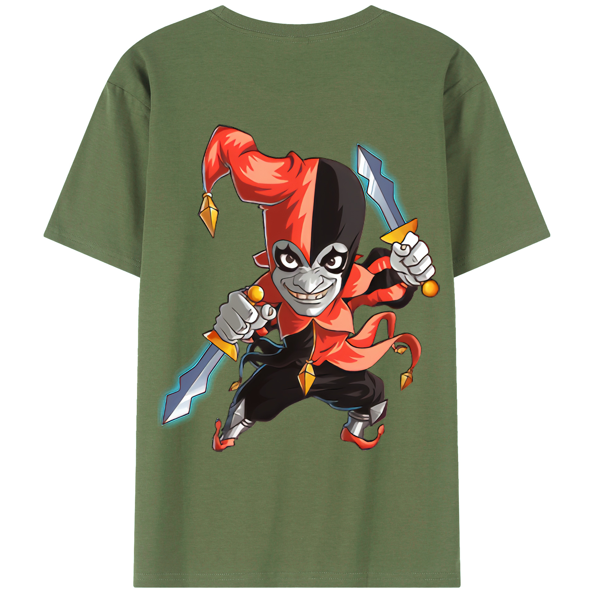 （画像用） リーグ・オブ・レジェンド League of Legends LOL 綿100％ メンズ半袖Tシャツ（バックプリント） 通気性